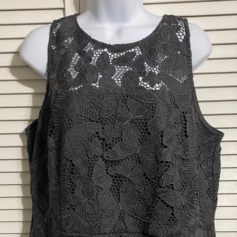 Ann Taylor Butterfly Lace Sheath Dress